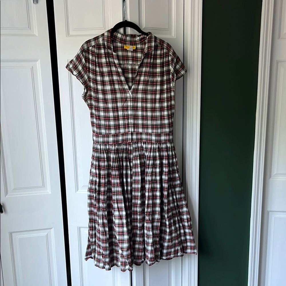 Bernie Dexter Black and White A-Line Midi Dress, size xl